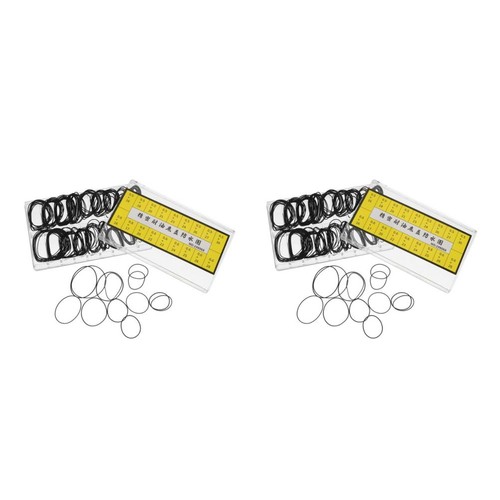 400pcs reusable black rubber - black,